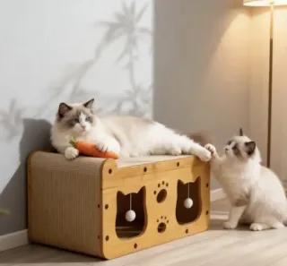 Casa Cama Rascador para Gatos NUEVO