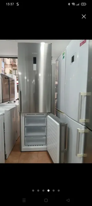 Nevera Combi Bosch Acero Inoxidable No Frost A+