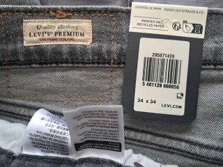 Pantalones Levi's 502 Taper Gris Talla 34/34.