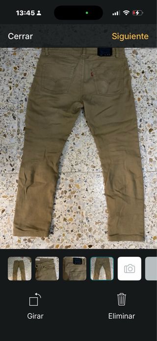 Pantalones Levi's caqui hombre