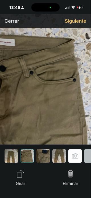 Pantalones Levi's caqui hombre