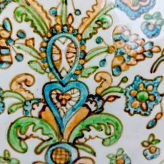 Piatto decorativo in ceramica