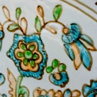 Piatto decorativo in ceramica