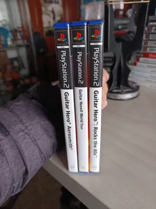 Pack 3 Juegos Guitar Hero PS2
