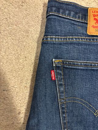 Vaquero Levi's 502 Taper Jeans Azul Talla W32 L42