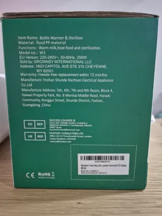 Esterilizador y calienta biberon