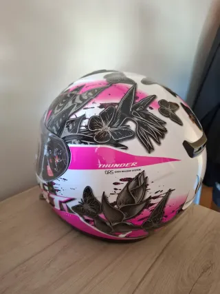 Casco Moto Infantil Diseño Mariposas