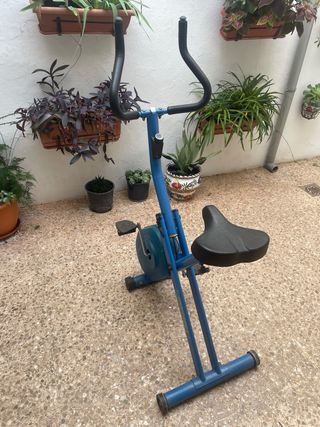 Bicicleta Estática Azul
