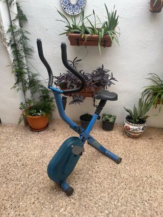 Bicicleta Estática Azul