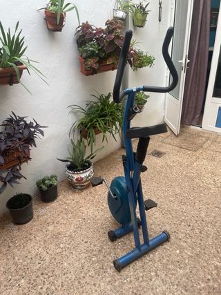 Bicicleta Estática Azul