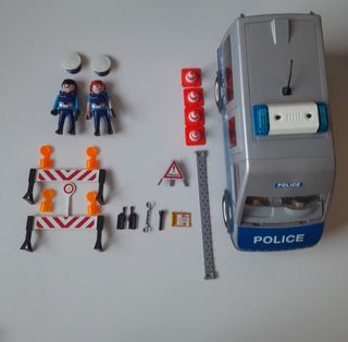 Furgón Policía 9236 y Moto 6923 Playmobil