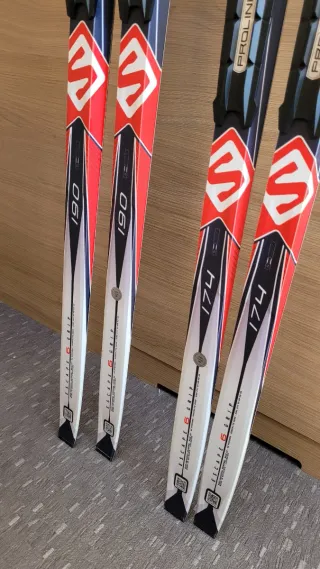 Esquís fondo Salomon con palos y botas nuevos