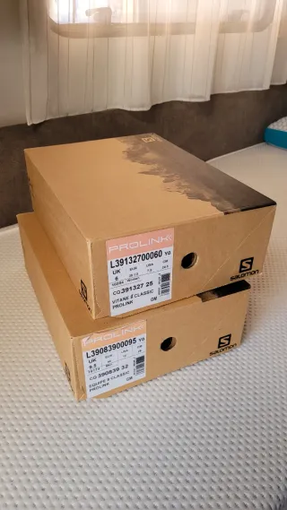 Esquís fondo Salomon con palos y botas nuevos