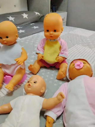 Lote de 5 muñecas bebé