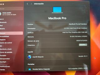 MacBook Pro 13.3 (2018) 16 GB