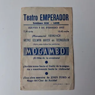 Publicidad Cine Vintage: El León, Mogambo, etc.