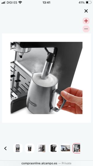 Cafetera Espresso DeLonghi ECP Negra