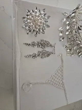 Pacchetto di gioielli in argento per donna e accessori