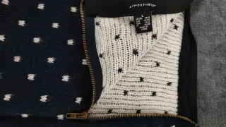 Falda punto azul marino Talla L