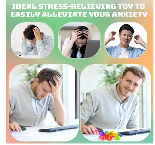 18 Anelli Gomma Antistress Silicone