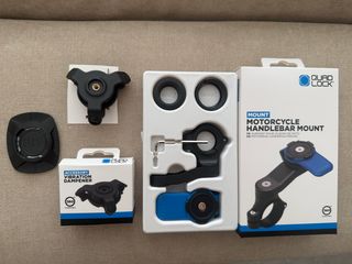 Quad Lock Soporte Manillar Moto + Dampener