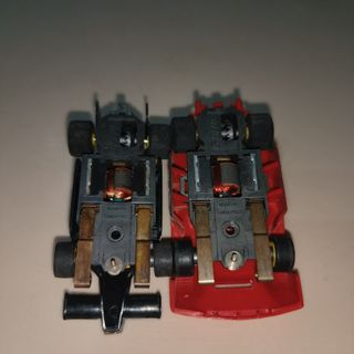 2 coches carreras scalextric aurora G-plus años 80