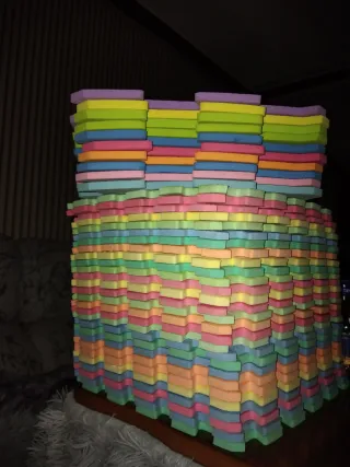 Suelo de goma puzzle multicolor