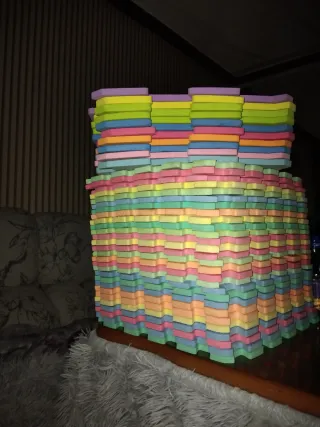 Suelo de goma puzzle multicolor