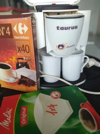 Cafetera Taurus Duetto para 2 tazas