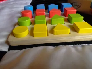 Lote Puzzles y Encajables de madera Bebé