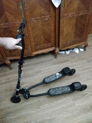 Patinete plegable negro