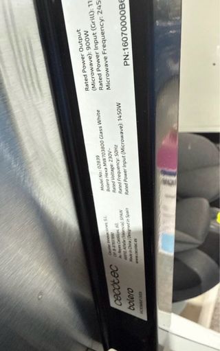 Microondas Cecotec Blanco