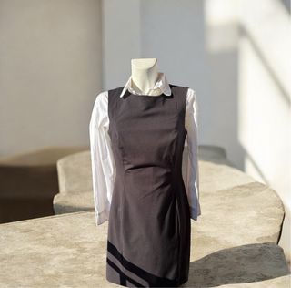 Vestido H&M Negro/Gris Talla XL