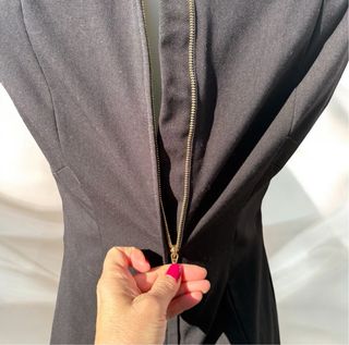 Vestido H&M Negro/Gris Talla XL