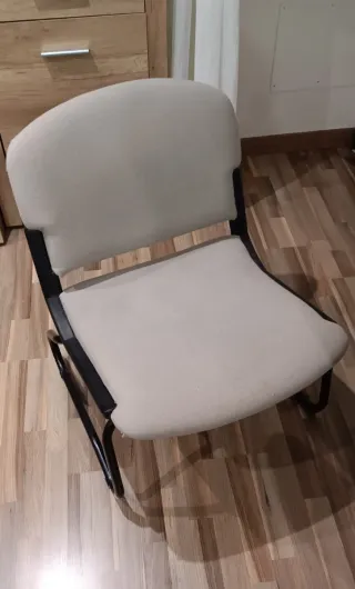 Juego 2 butacas gris y negras