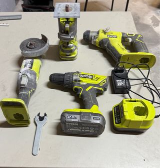 Kit Herramientas RYOBI (Taladro, Amoladora, etc.)