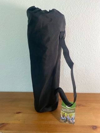 Taburete plegable camping negro