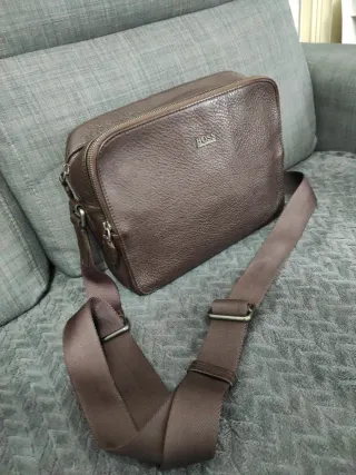 Bandolera Hugo Boss Marrón Piel