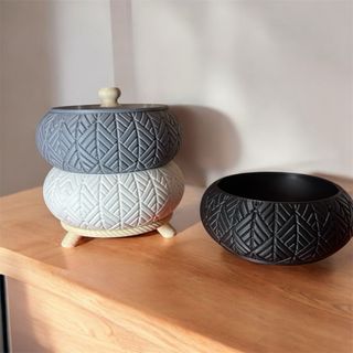 Joyero Modular estilo Japonés Negro, Gris y Blanco