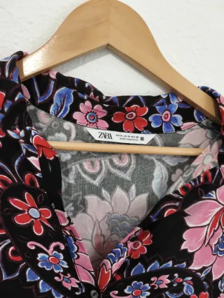 Vestido Zara estampado flores