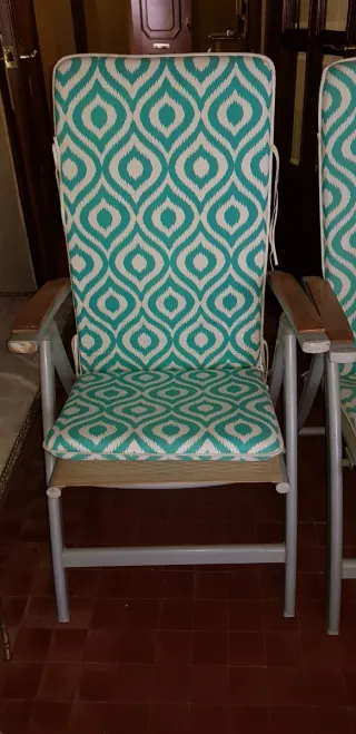 Par de hamacas con cojines