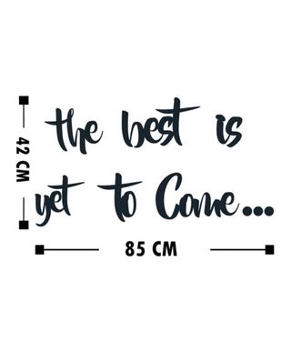 Adorno mural madera The best is yet to come