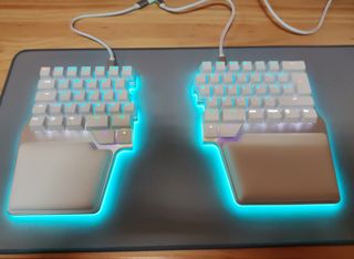 Dygma Raise 2 Teclado Mecánico Split Plata Blanco