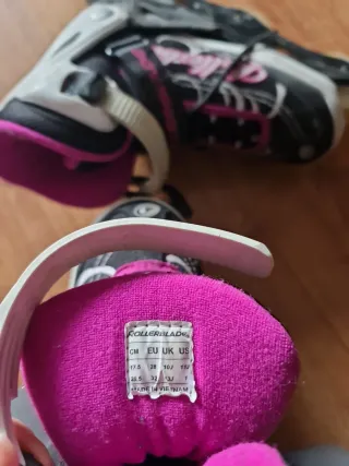 Patines Rollerblade rosas y negros. T 32
