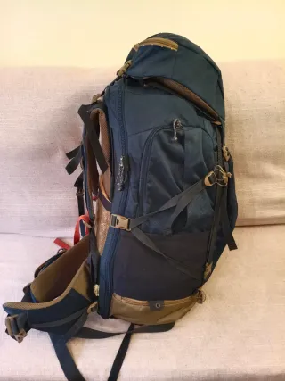 Mochila Forclaz Trekking Azul/Marrón 70L