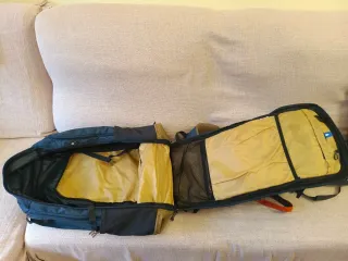 Mochila Forclaz Trekking Azul/Marrón 70L