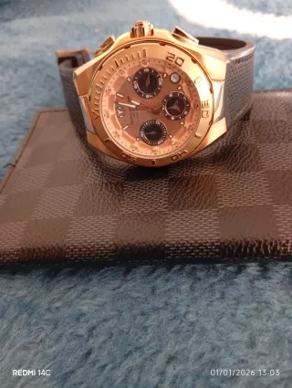 Reloj TechnoMarine Original Dorado y Azul