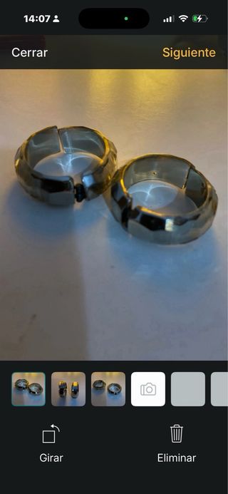 Aros vintage Clío metraquilato