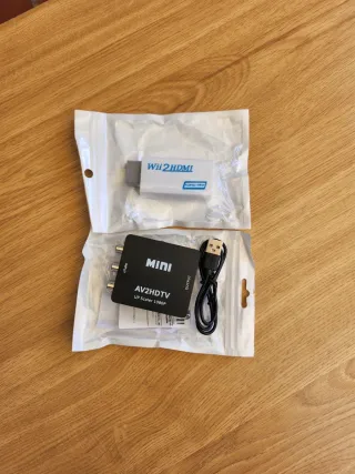 Adaptadores AV RCA y Wii a HDMI
