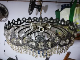 Lámpara de araña con cristales